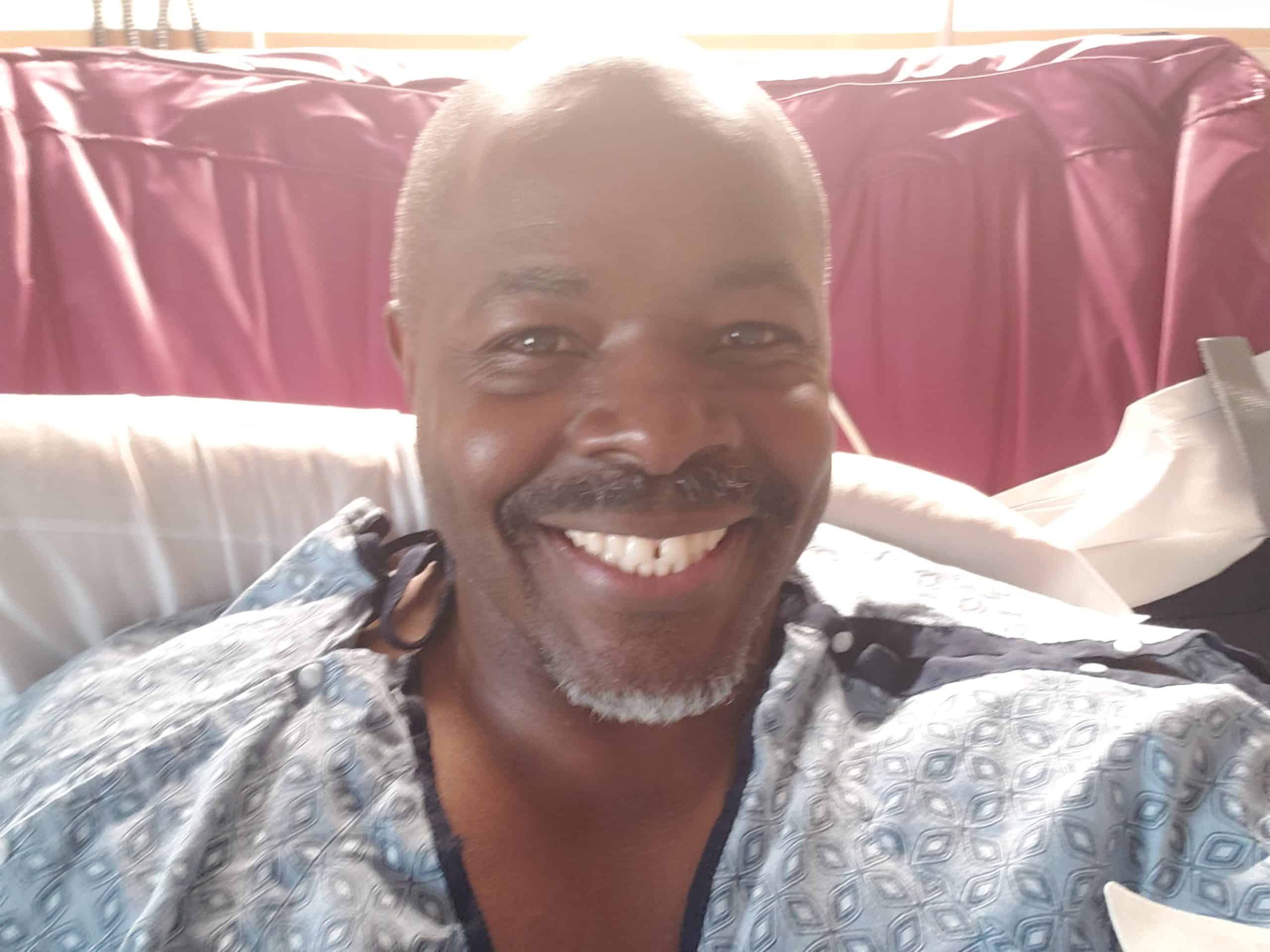 Xavier Smith Pulmonary Embolism me smiling in the Hospital