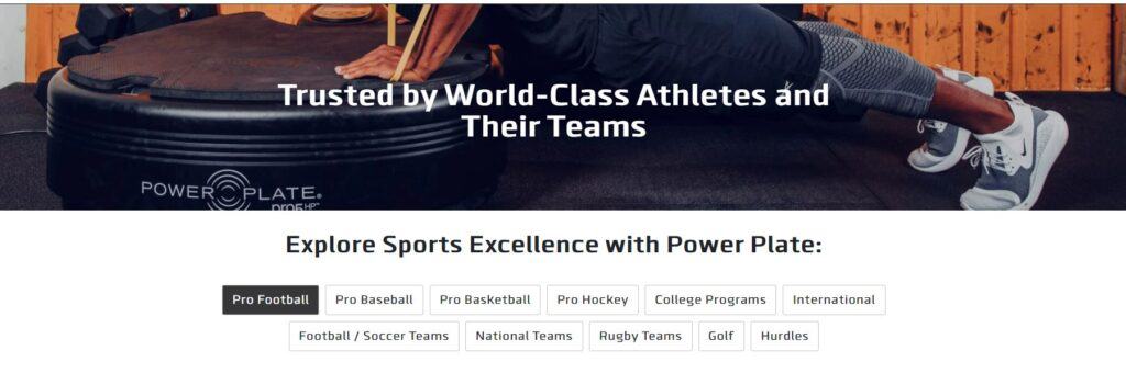 Trusted by Wolrd-Class Athletes and their teams pic