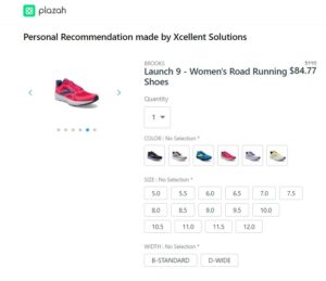 Brooks Launch - Women's Road Running Shoe color and size chart with free shipping