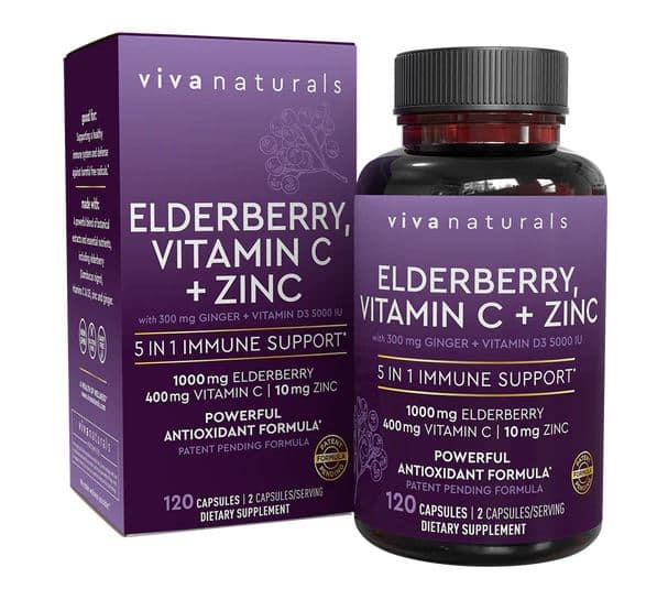 Elderberry, vitamin C, + Zinc