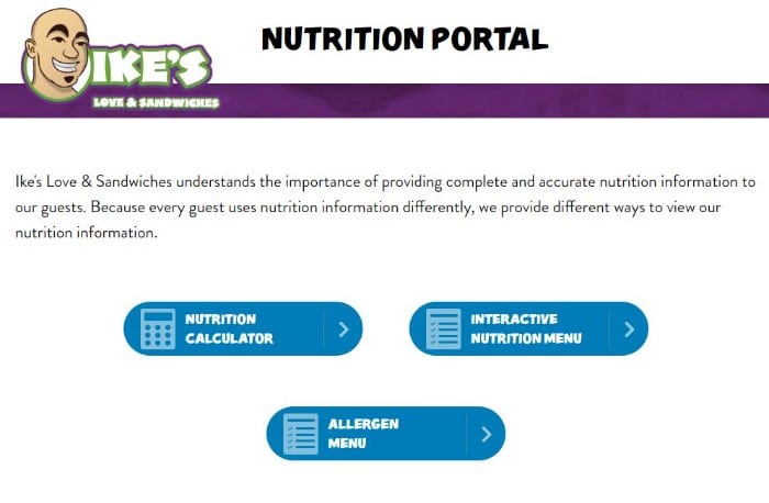 Nutritional Portal at The Queen Creek Ike's