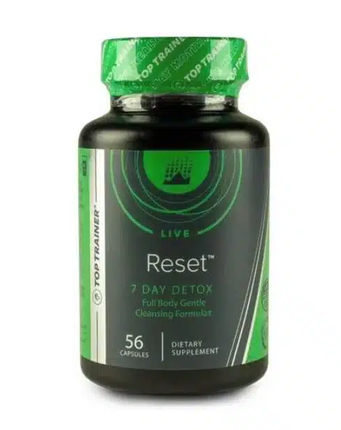 Reset 7 day detox cleanse for weight loss from Top Trainer Supplements 