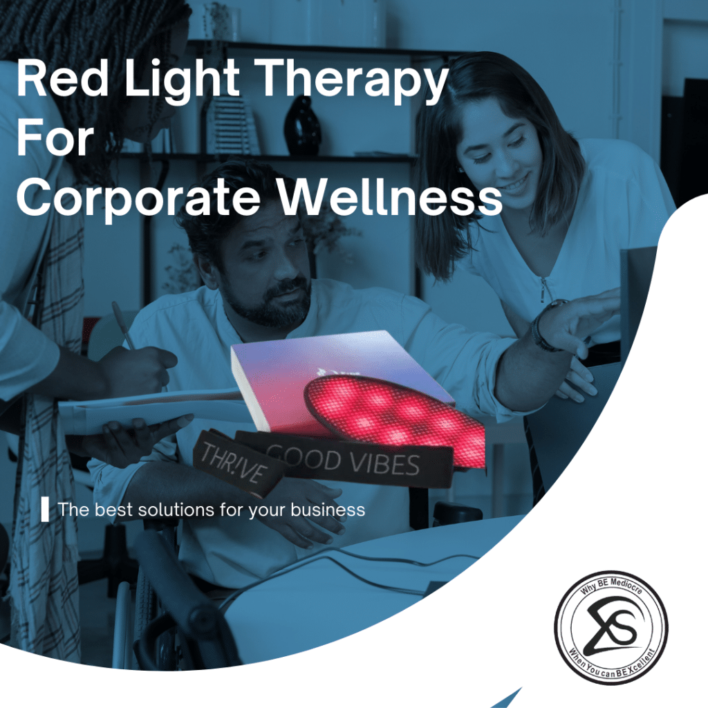 Red light therapy for corporate wellness