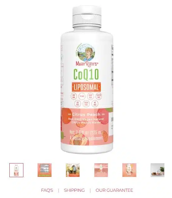 CoQ10 Liposomal available on Mary Ruth Organics 